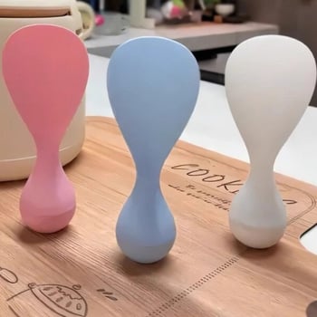 Žlica za rižu, plastična, neprijanjajuća, otporna na visoke temperature, deblja konstrukcija, PVC ručka