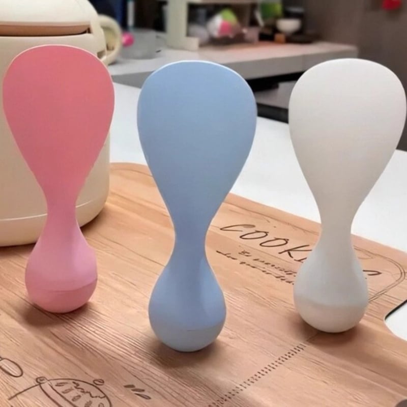 Žlica za rižu, plastična, neprijanjajuća, otporna na visoke temperature, deblja konstrukcija, PVC ručka