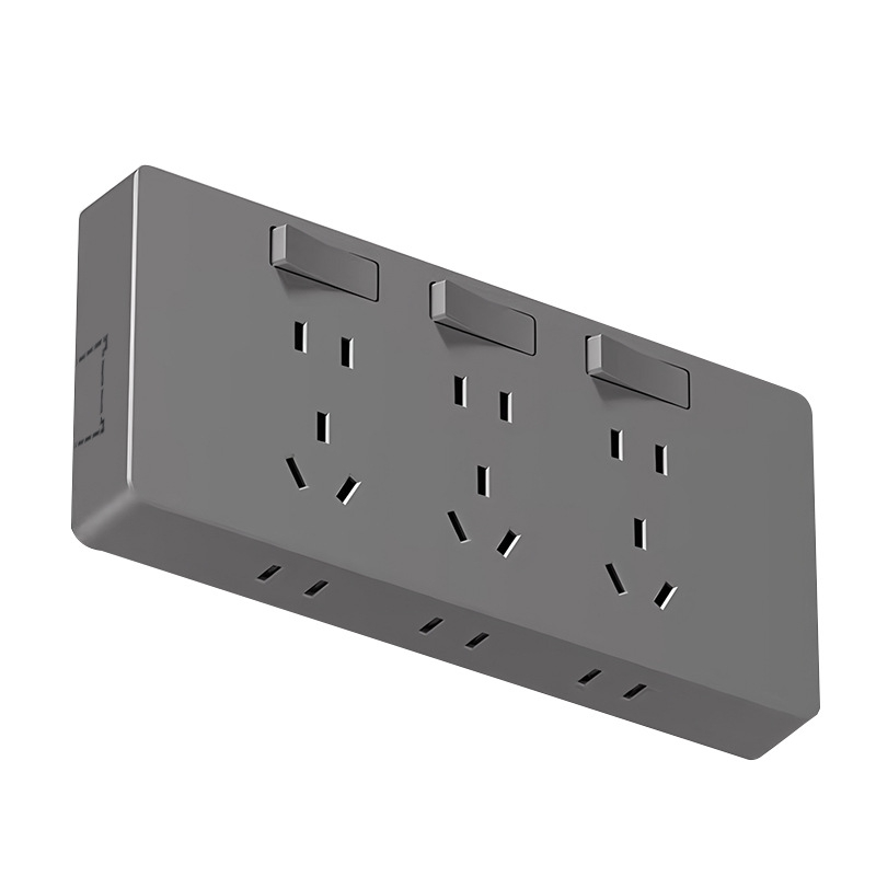 Virsvirsmas montēts paplašināšanas kontaktligzdas panelis ar 21 atveri, slēdzama barošana, fosforbronzas korpuss, 10 A, 250 V AC, vienmoduļu daudziena dizains