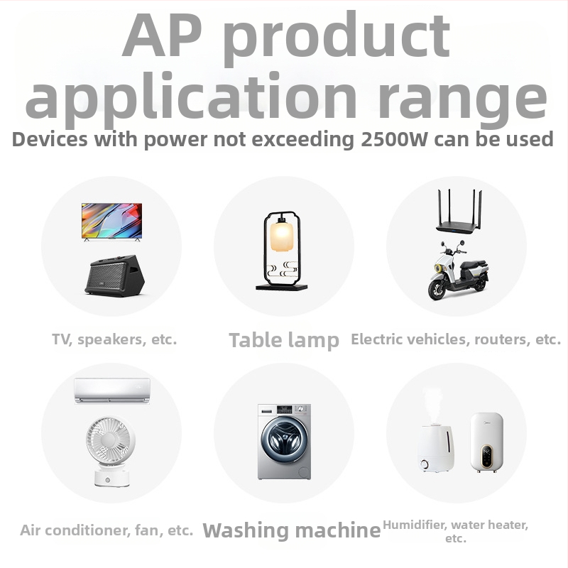 Pucai bezvadu attālināti vadāma kontaktligzda, 220V, 10A, 2500W, ar aizsardzību pret elektrošoku