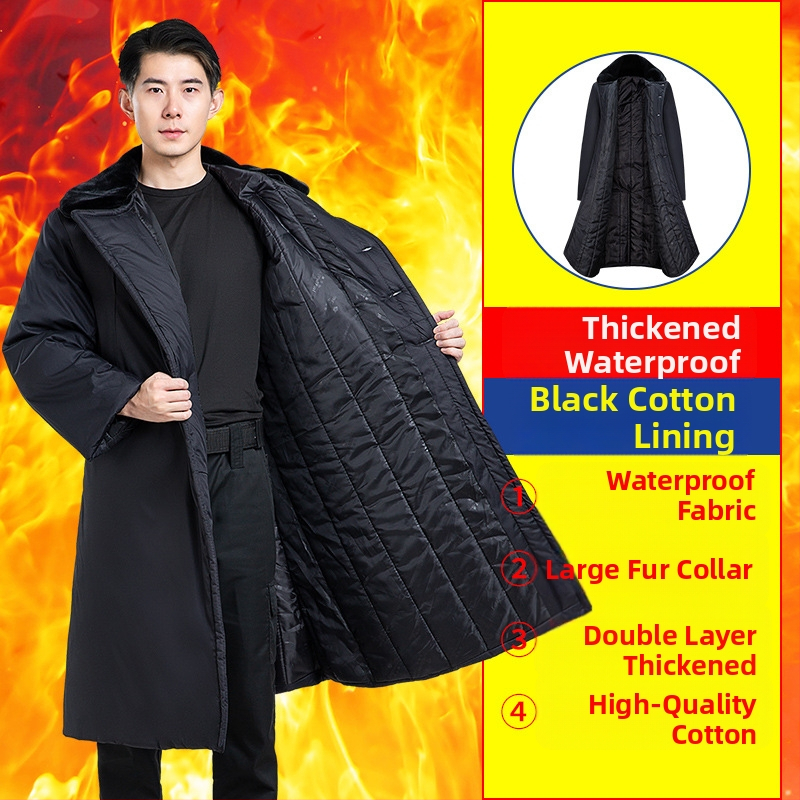 Karinio stiliaus ilgas paltas, polar fleece audinys, šiltas, vienos tonas, žiema, D-stilius