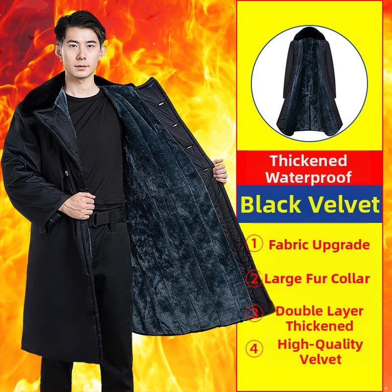 Karinio stiliaus ilgas paltas, polar fleece audinys, šiltas, vienos tonas, žiema, D-stilius