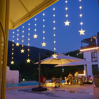 Hviezdne LED závesné svetlo, 100 LED, 220V, IP43