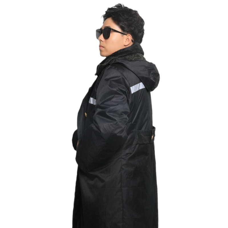 Ilga pliušinė žieminė striukė su nuimamu vidiniu pamušalu, atspari vandeniui, vėjui, šilta ir atspari dėvėjimui