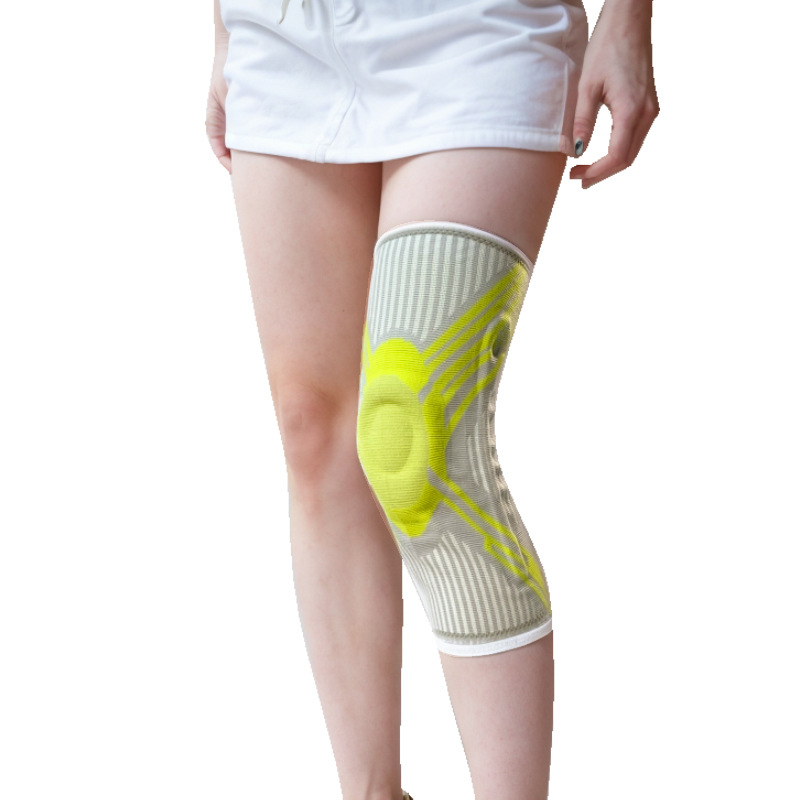 Genunchi sport – manșon protector pentru articulația genunchiului, din poliester, fibre elastice dienă, nylon și spandex, pentru baschet, fotbal, alergare și fitness