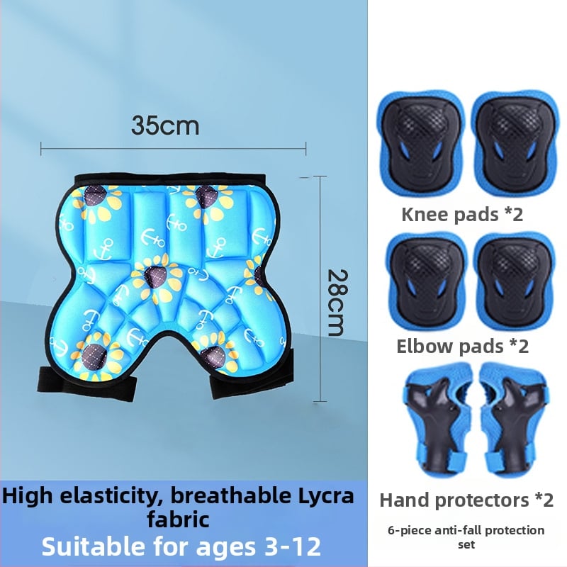 Protecții pentru șolduri la patinaj pentru copii – material burete, model tb-0828, protecție încheietură