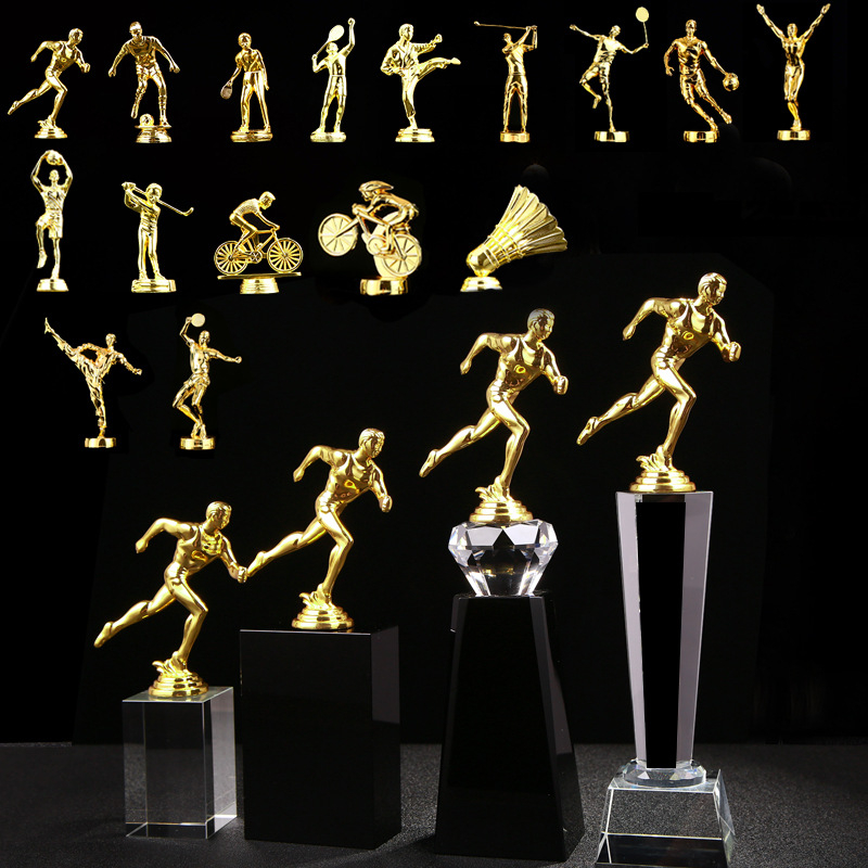 Kristāla trofeja sporta sacensībām | Pielāgojama ar logotipu | Izmēri 8x28 | Svars 1,5 kg