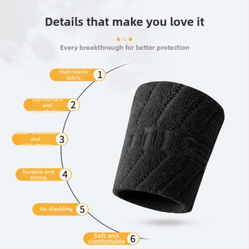 Relix Käevõru – higist imav puuvill-poliesteri-spandeksi segu, universaalne sobivus, sobib tennisile ja teistele pallimängudele, randme kaitse