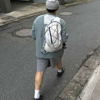 PU medžiagos žygio kuprinė, atspari vandeniui, ultralengva, oro pagalvės pečių diržai, unisex, didelė talpa