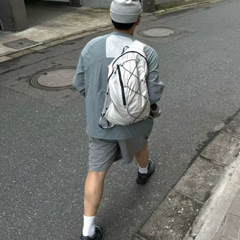 PU medžiagos žygio kuprinė, atspari vandeniui, ultralengva, oro pagalvės pečių diržai, unisex, didelė talpa