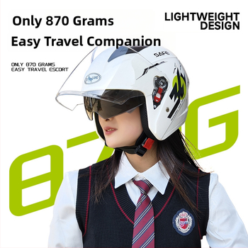 3C sertifikuota ABS 3/4 šalmas žiemai, skirta naudoti su elektriniais motociklais