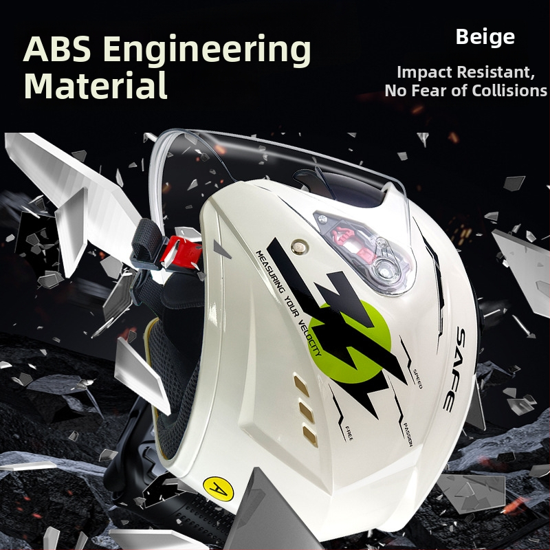 3C certifikovaná ABS prilba typu 3/4 pre zimné použitie na elektrických motocykloch