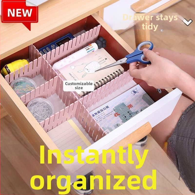 Органайзер за чекмедже, пластмасов, прост модерен стил, 1 слой, настолно съхранение, модел 5638