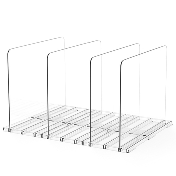 Пластмасов регулируем разделител за портфейли и чанти – настолен органайзер за чанти, 1 ниво