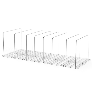 Пластмасов регулируем разделител за портфейли и чанти – настолен органайзер за чанти, 1 ниво