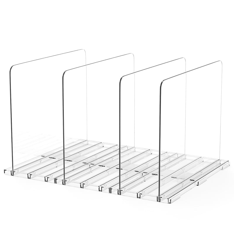 Пластмасов регулируем разделител за портфейли и чанти – настолен органайзер за чанти, 1 ниво