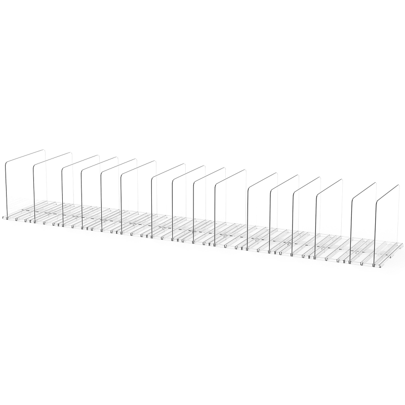 Пластмасов регулируем разделител за портфейли и чанти – настолен органайзер за чанти, 1 ниво