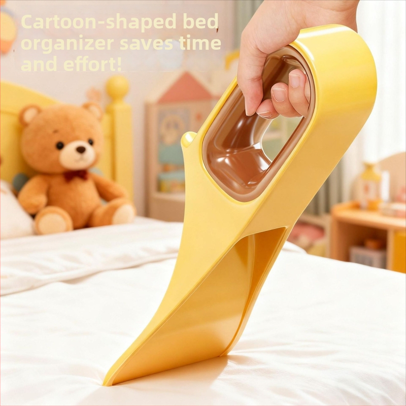 Organizator de cearșafuri pentru pat – Plastic, stil modern minimalist, instrument de depozitare pentru dormitor