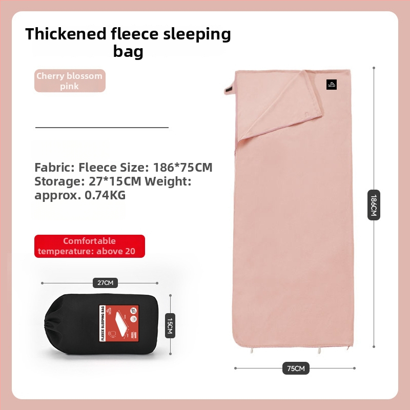 Voko formos miego maišelis, 100% poliesterio audinys ir pamušalas, svoris 500 g, suaugusiems, tinkamas naudai viešbučiuose, stovyklavietėse, gyvenamajame kambaryje ir biuruose.