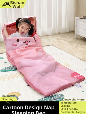 Vaikų kempingo miegmaišis – kišeninio tipo, poliesterio užpildas, pamušalas ir audinys, svoris 850 g, vaikams