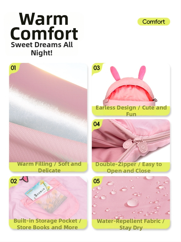 Bērnu kempinga guļammaiss – konvertētā stila, poliestera pildījums, odere un audums no poliestera, svars 850 g, bērniem