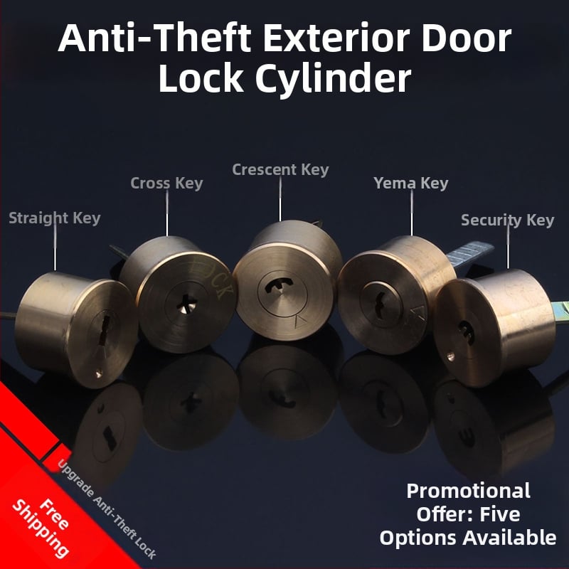 Réz ajtózár, golyó típusú zár, modell 9219, Amerikai stílus