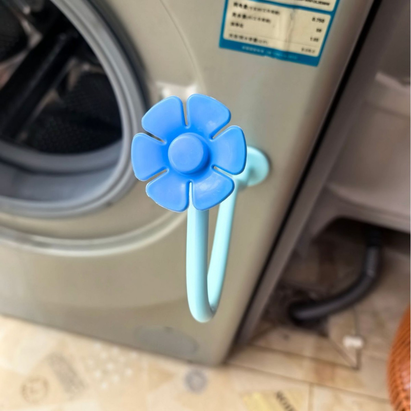 Skalbyklos durų laikiklis – neslidus, reguliuojamas, judantis, be montavimo, plastikinis