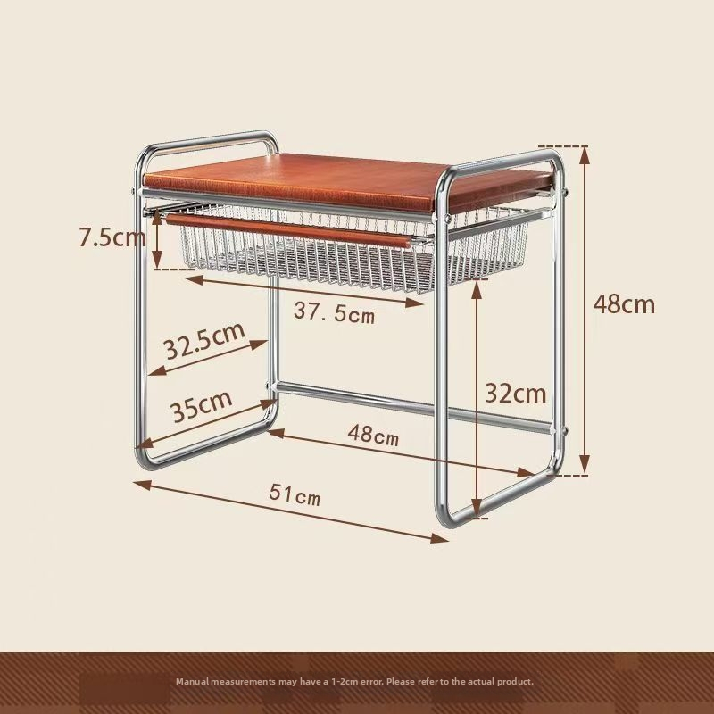 Stalak za mikrovalnu pećnicu s višeslojnom košarom, metalni, Meaningful home, stil Light Luxury, kuhinjski stolni organizator