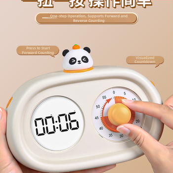 Stalo laikrodis studentams ir vaikams, tylus mechaninis judėjimas, LED ekranas, išorinis maitinimo šaltinis, kalento stiklo ciferblatas