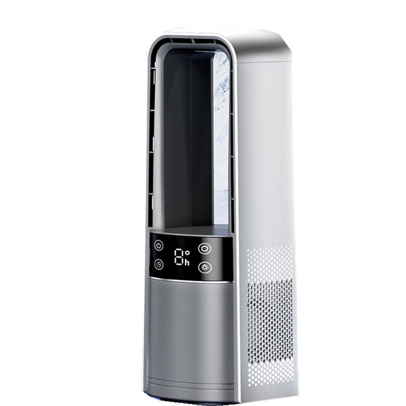 USB ventiliatorius be mentelių su natūraliu vėju, 4 greičiai, įmontuota 2000–4000 mAh baterija, veikimo laikas 8–12 valandų