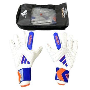 Futbola vārtsarga cimdi ar siksnām, latekss, Miketon, universāli, nodilumizturīgi