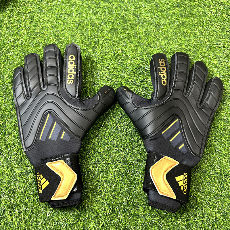 Futbola vārtsarga cimdi ar siksnām, latekss, Miketon, universāli, nodilumizturīgi