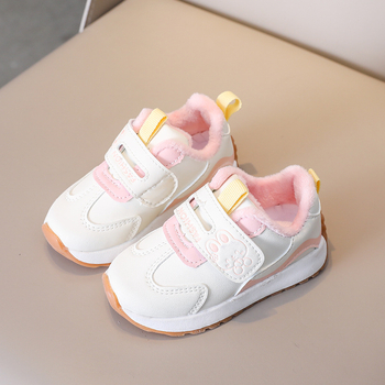 Детски спортни обувки с подплата, водоустойчиви, леки и антихлъзгащи подметки, за всички сезони, с лепенка Velcro