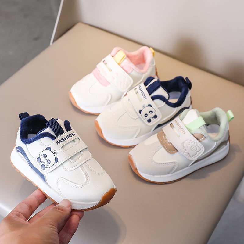 Детски спортни обувки с подплата, водоустойчиви, леки и антихлъзгащи подметки, за всички сезони, с лепенка Velcro