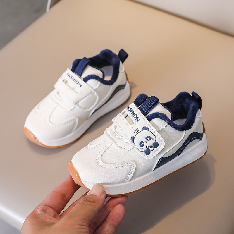 Детски спортни обувки с подплата, водоустойчиви, леки и антихлъзгащи подметки, за всички сезони, с лепенка Velcro