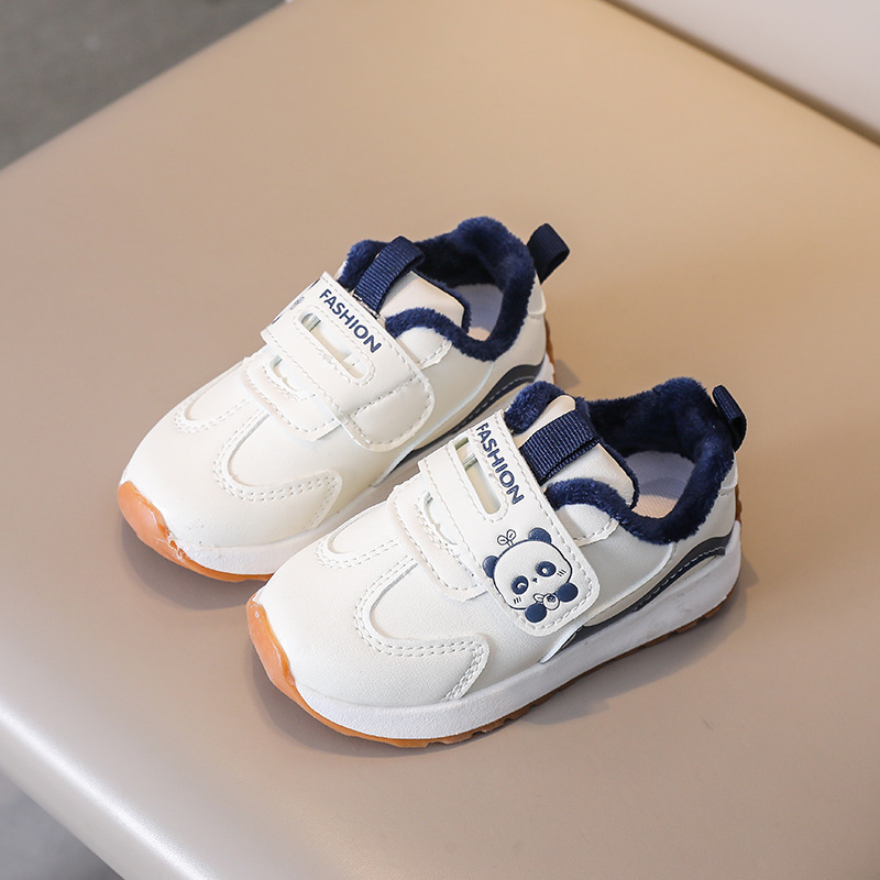 Детски спортни обувки с подплата, водоустойчиви, леки и антихлъзгащи подметки, за всички сезони, с лепенка Velcro