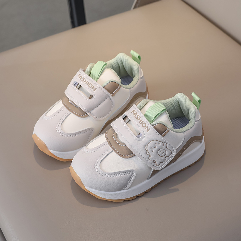 Детски спортни обувки с подплата, водоустойчиви, леки и антихлъзгащи подметки, за всички сезони, с лепенка Velcro