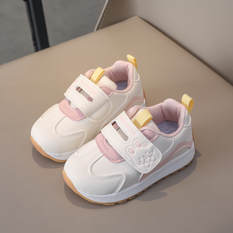 Детски спортни обувки с подплата, водоустойчиви, леки и антихлъзгащи подметки, за всички сезони, с лепенка Velcro