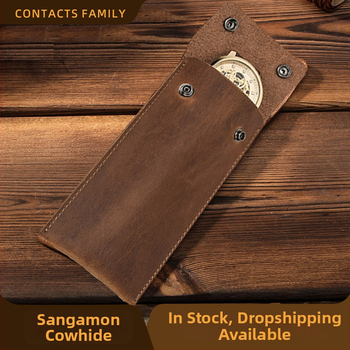 Contacts Family retro odinis kelioninis dėklas mechaniniams laikrodžiams, nešiojamas laikrodžių saugojimo dėžutė, 1 vnt, pavasaris 2023