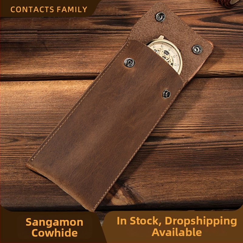 Contacts Family retro odinis kelioninis dėklas mechaniniams laikrodžiams, nešiojamas laikrodžių saugojimo dėžutė, 1 vnt, pavasaris 2023