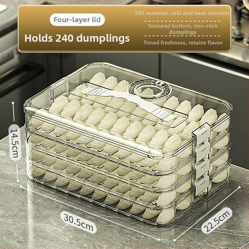 Beduo Yang – Box na knedľe s viacvrstvovým dizajnom, uzatvárateľné skladovanie, prenosné, potravinársky plast