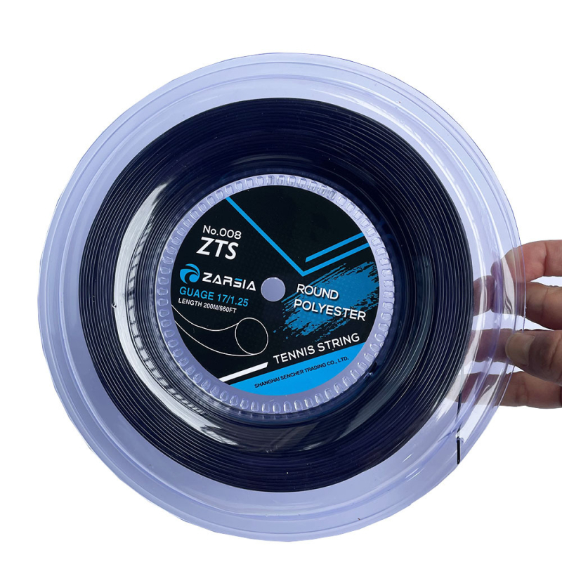 ZARSIA 4G poliészter kerek ütőzsinór teniszhez, edzésre, 200 m