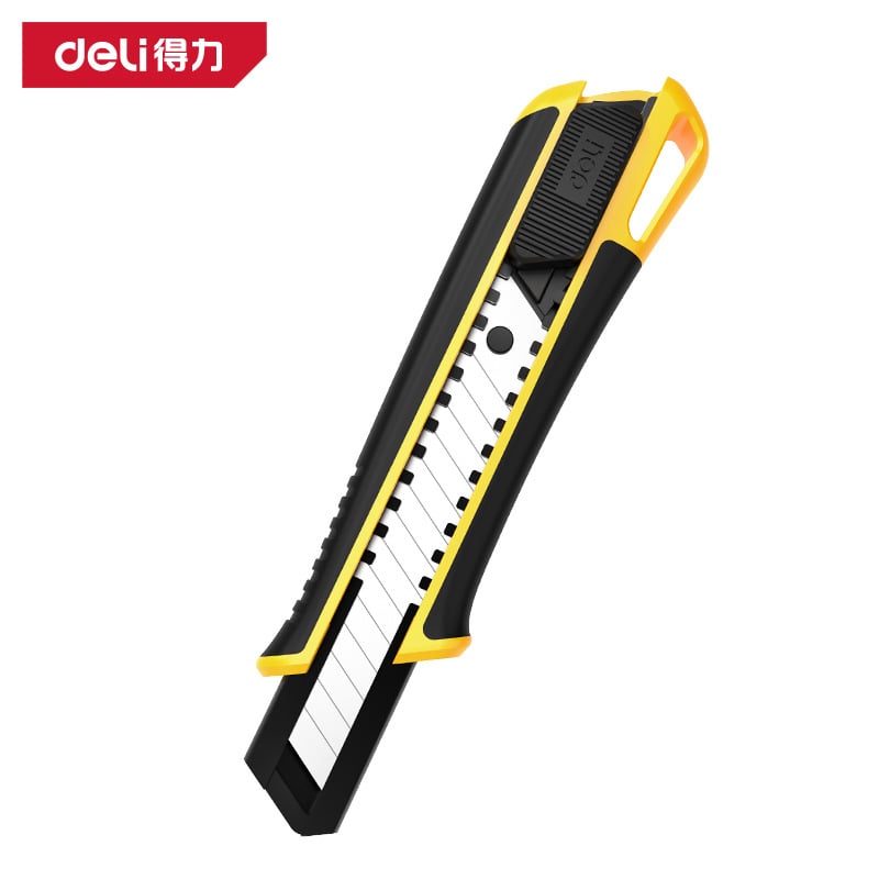 Deli DL003c Višenamjenski nož za otvaranje kutija i rezanje tapeta – kućište od plastike + metal, model DL003c, šifra DL003C