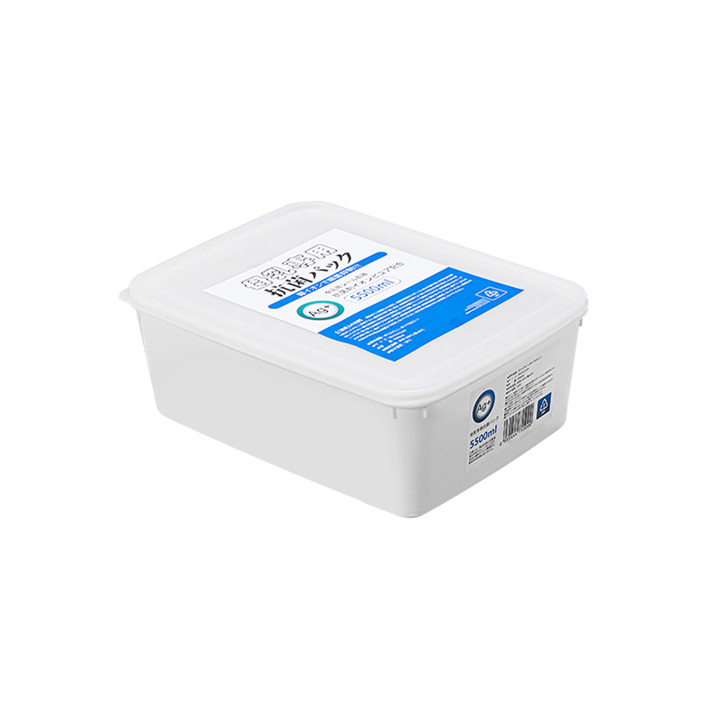 Кутия за хладилник в японски стил, антибактериално сребърно йоно покритие, хранителна пластмаса, голям капацитет, за дъмплинги и парени хлебчета