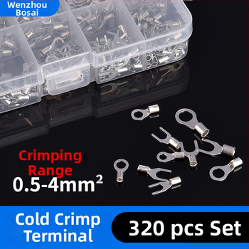 Aukstā presēšanas termināļu komplekts OT/UT, apaļas dakšu formas, 320 gb, ZJBOSAI