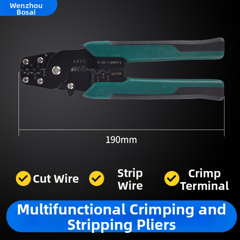 Aukstā presēšanas termināļu komplekts OT/UT, apaļas dakšu formas, 320 gb, ZJBOSAI