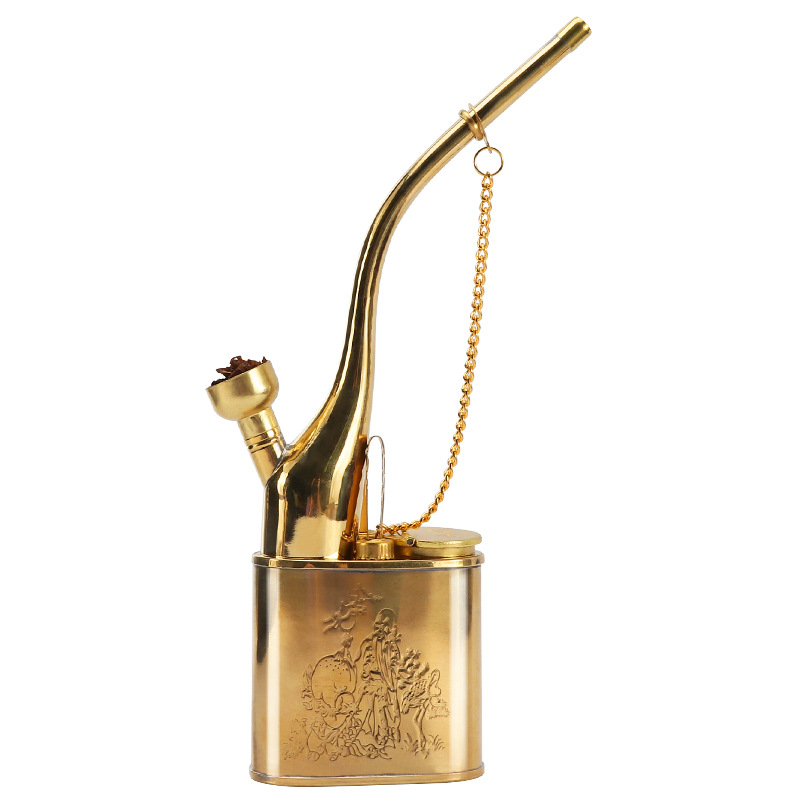 Ūdens pīpe Forten, vara korpuss, dubultās izmantošanas, jaunais ķīniešu stils (Zīmols: Forten • Materiāls: Vara • Stils: Jaunais ķīniešu stils • Funkcija: Dubultā izmantošana)