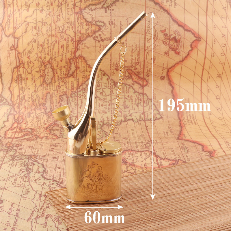 Ūdens pīpe Forten, vara korpuss, dubultās izmantošanas, jaunais ķīniešu stils (Zīmols: Forten • Materiāls: Vara • Stils: Jaunais ķīniešu stils • Funkcija: Dubultā izmantošana)