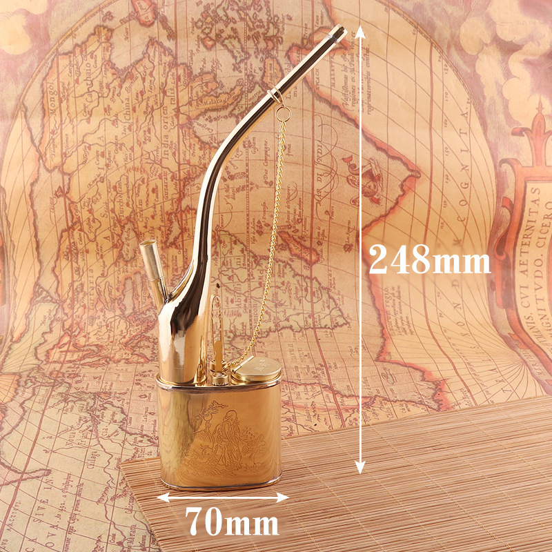 Ūdens pīpe Forten, vara korpuss, dubultās izmantošanas, jaunais ķīniešu stils (Zīmols: Forten • Materiāls: Vara • Stils: Jaunais ķīniešu stils • Funkcija: Dubultā izmantošana)