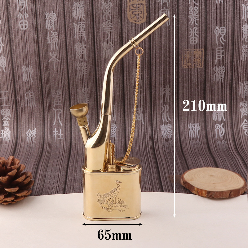 Ūdens pīpe Forten, vara korpuss, dubultās izmantošanas, jaunais ķīniešu stils (Zīmols: Forten • Materiāls: Vara • Stils: Jaunais ķīniešu stils • Funkcija: Dubultā izmantošana)
